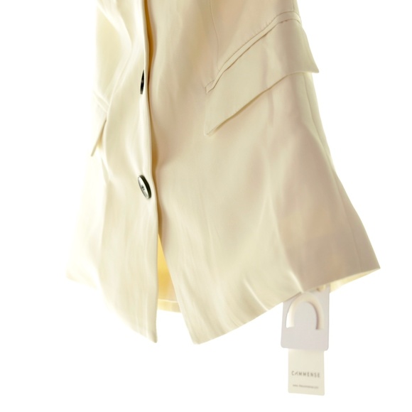 NWT Commense Sweetheart Button Up Ivory Tailored Tube Top Corset Womens S - Picture 7 of 11